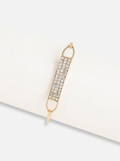 Gold Plated Designer Stone Casual Bracelet For Women