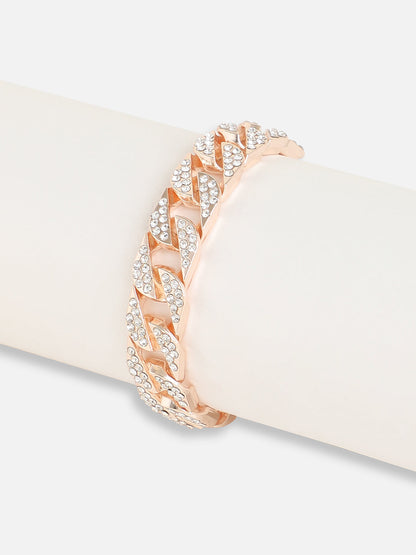 Gold Plated Designer Stone Casual Bracelet For Women