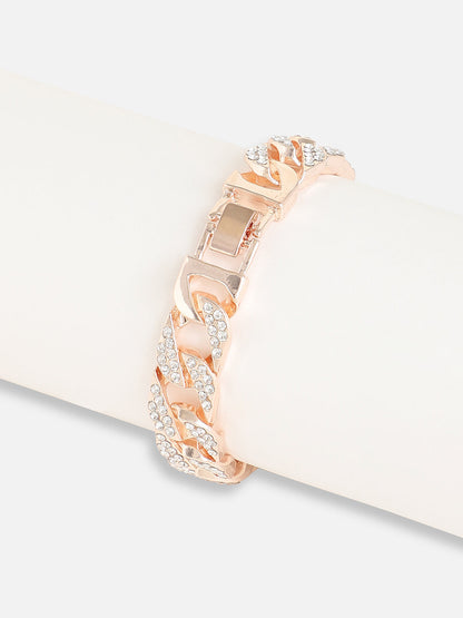 Gold Plated Designer Stone Casual Bracelet For Women