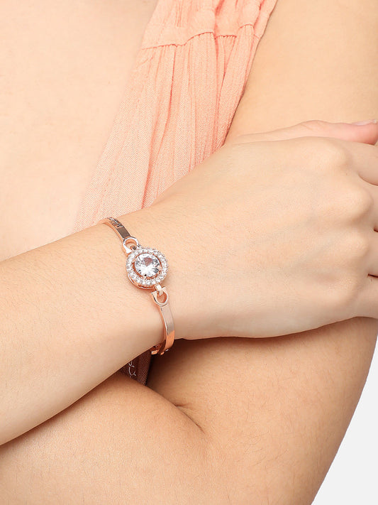 Gold Plated Designer Stone Casual Bracelet For Women