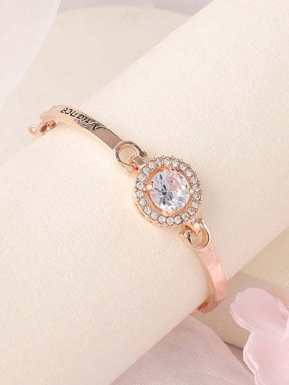 Gold Plated Designer Stone Casual Bracelet For Women