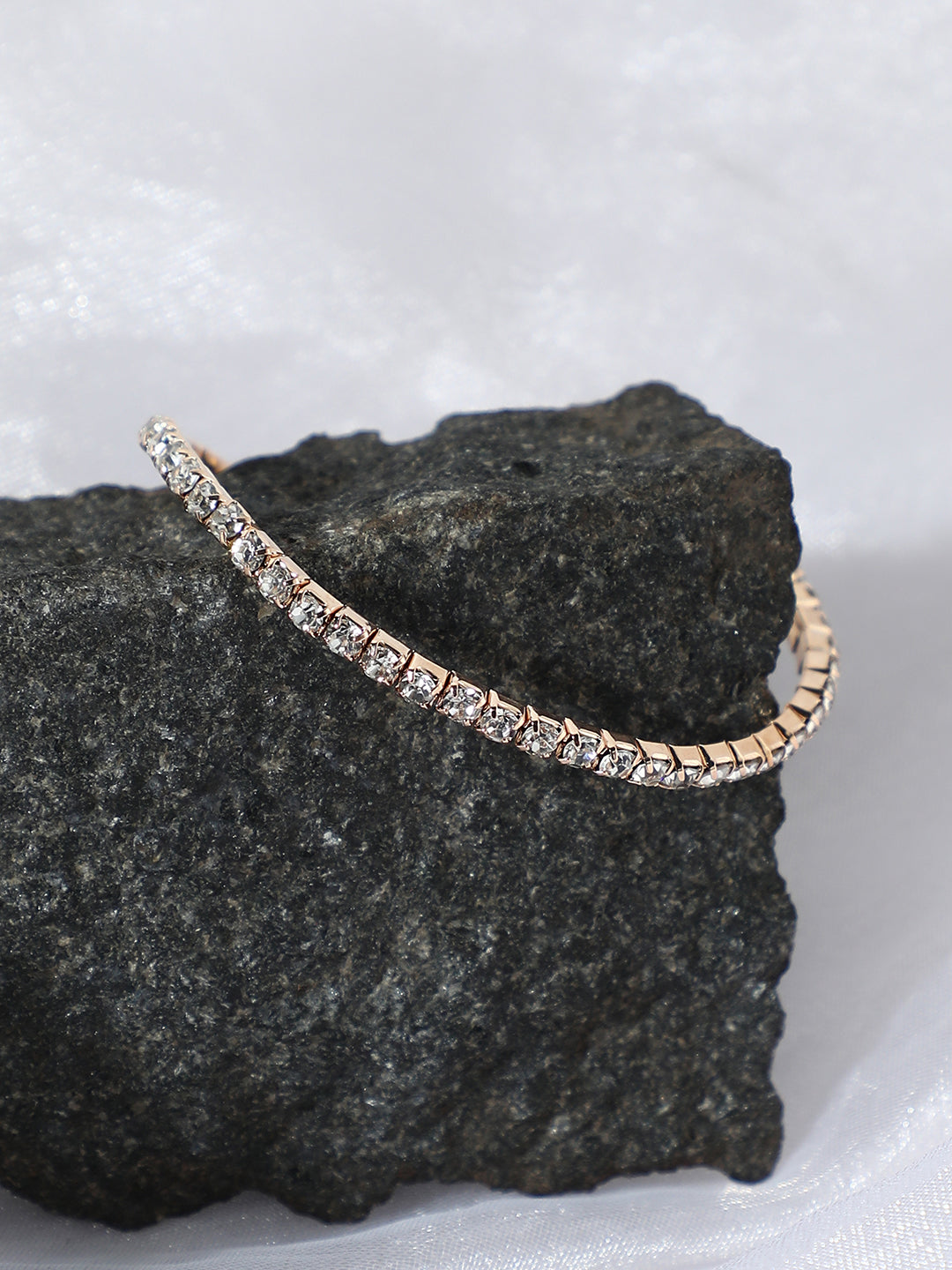GOLD PLATED PARTY DESIGNER STONE BRACELET FOR WOMEN