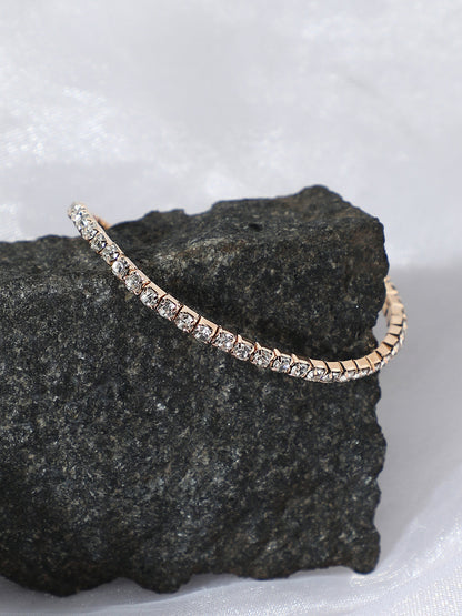 GOLD PLATED PARTY DESIGNER STONE BRACELET FOR WOMEN
