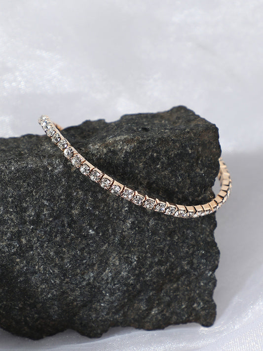 GOLD PLATED PARTY DESIGNER STONE BRACELET FOR WOMEN