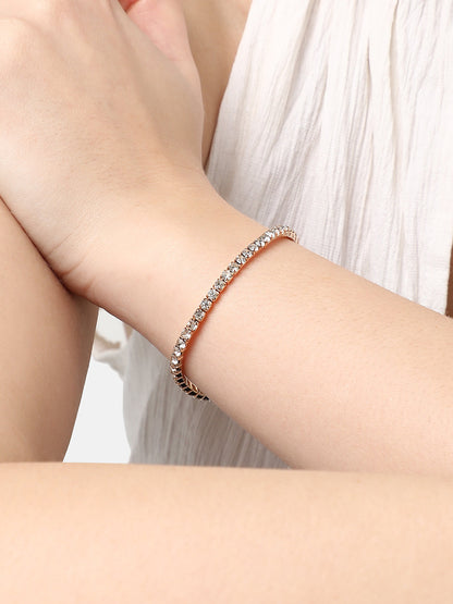 GOLD PLATED PARTY DESIGNER STONE BRACELET FOR WOMEN