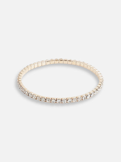 GOLD PLATED PARTY DESIGNER STONE BRACELET FOR WOMEN