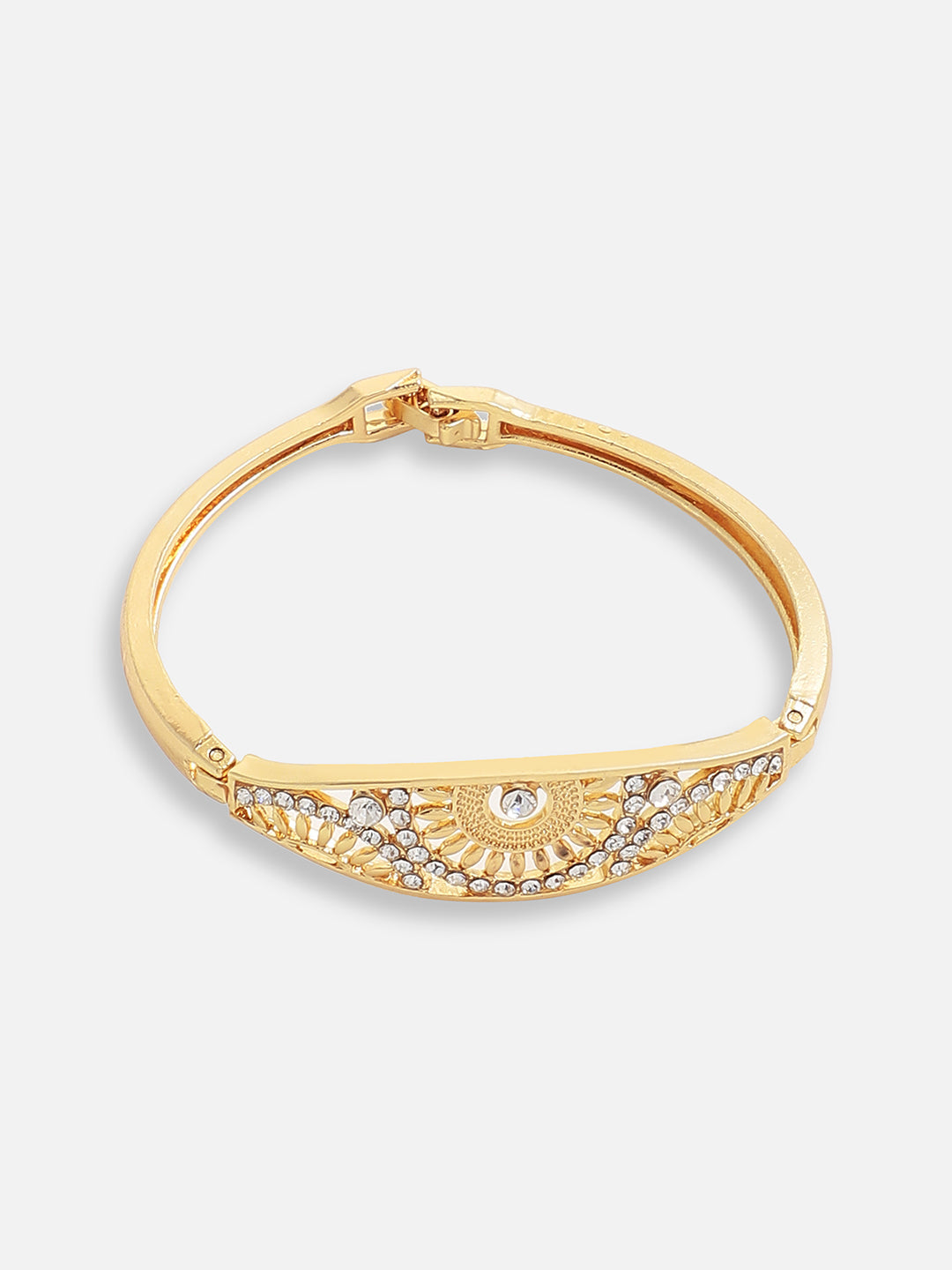 Gold Plated Designer Stone Party Bracelet For Women
