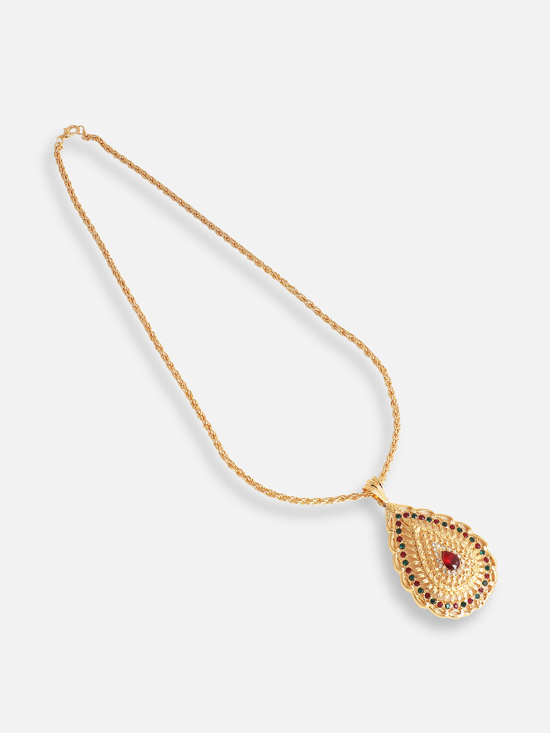 Gold Plated Designer Stone Party Necklace For Women