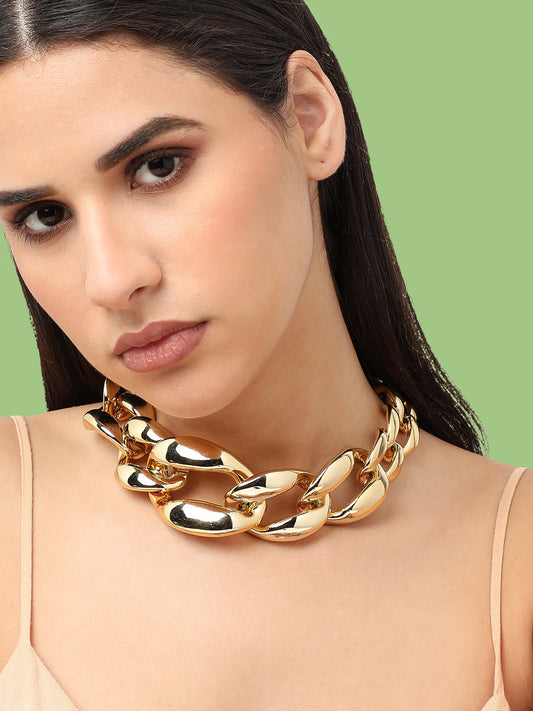 Gold Plated Designer Party Necklace For Women