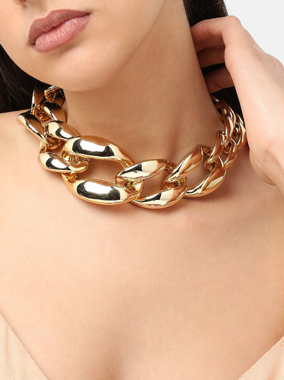 Gold Plated Designer Party Necklace For Women