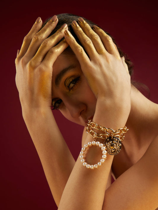 Halo Pearl Bracelet