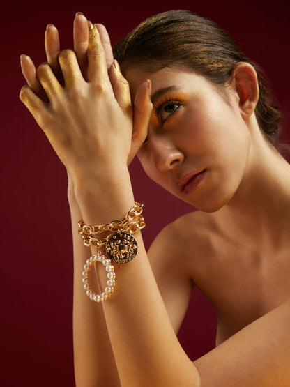 Halo Pearl Bracelet
