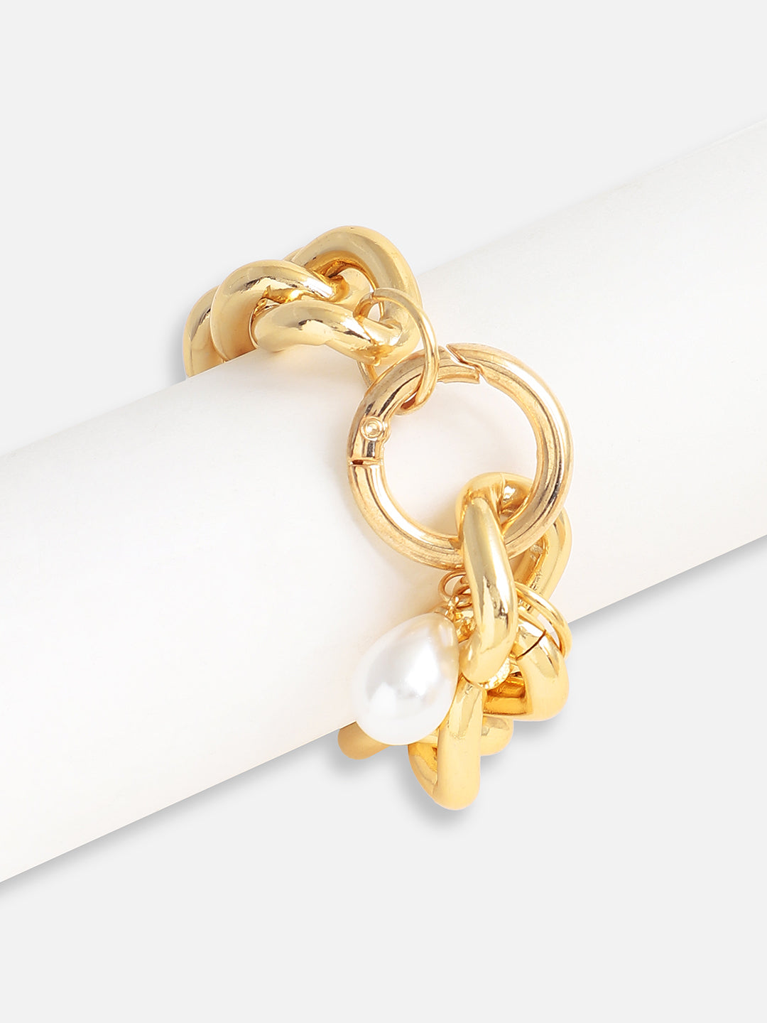 Gold Plated Designer Stone Casual Bracelet For Women