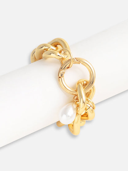 Gold Plated Designer Stone Casual Bracelet For Women
