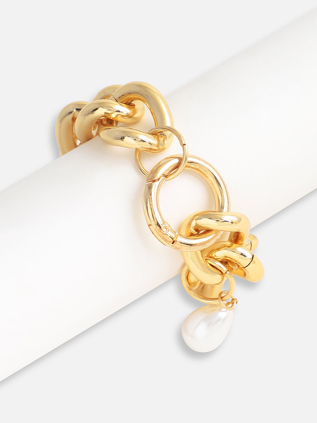 Gold Plated Designer Stone Casual Bracelet For Women