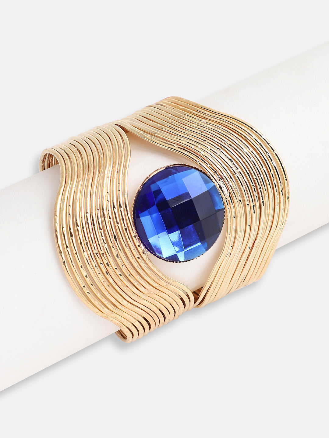 Gold Plated Designer Stone Party Bracelet For Women