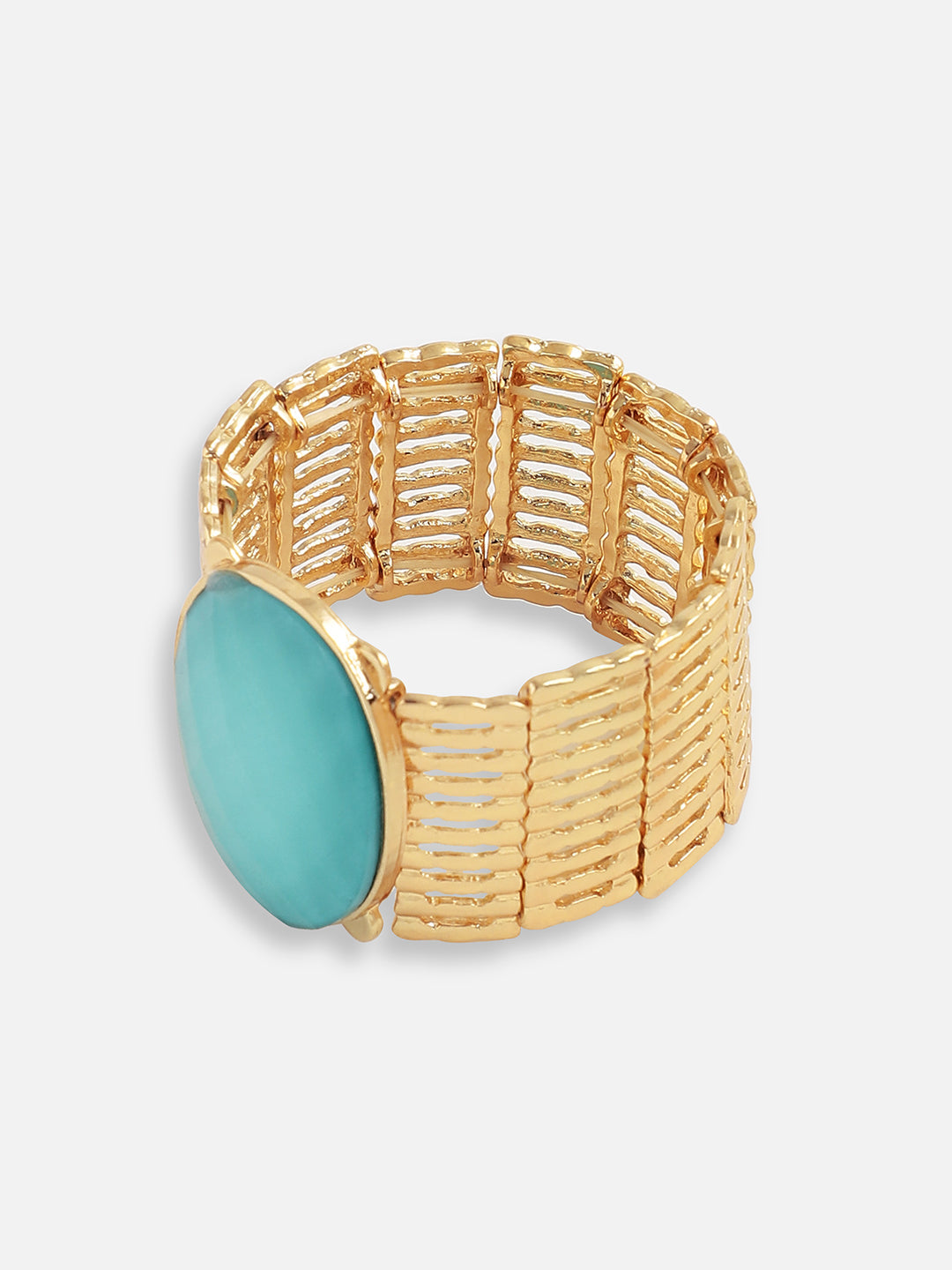 Gold Plated Designer Stone Party Bracelet For Women