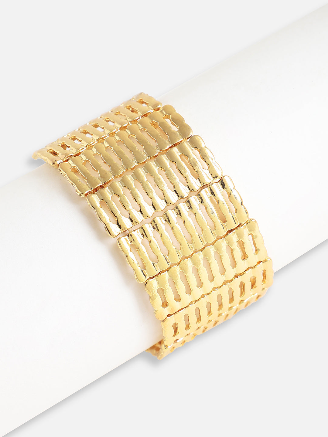 Gold Plated Designer Stone Party Bracelet For Women