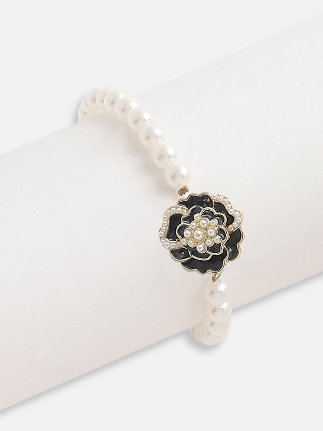 Gold Plated Pearls Casual Bracelet For Women