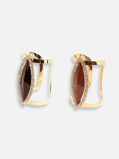 Pack Of Gold-Plated Stone Bracelets