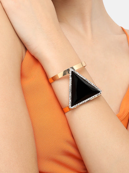 Pack Of Gold-Plated Stone Bracelets
