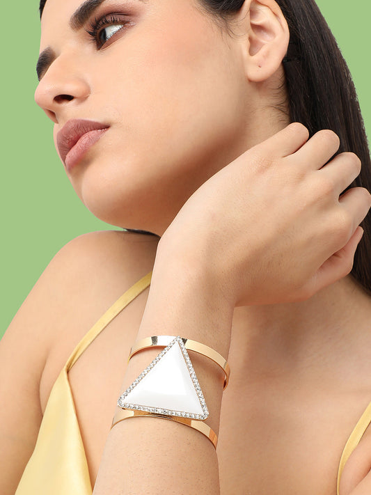 Pack Of Gold-Plated Stone Bracelets