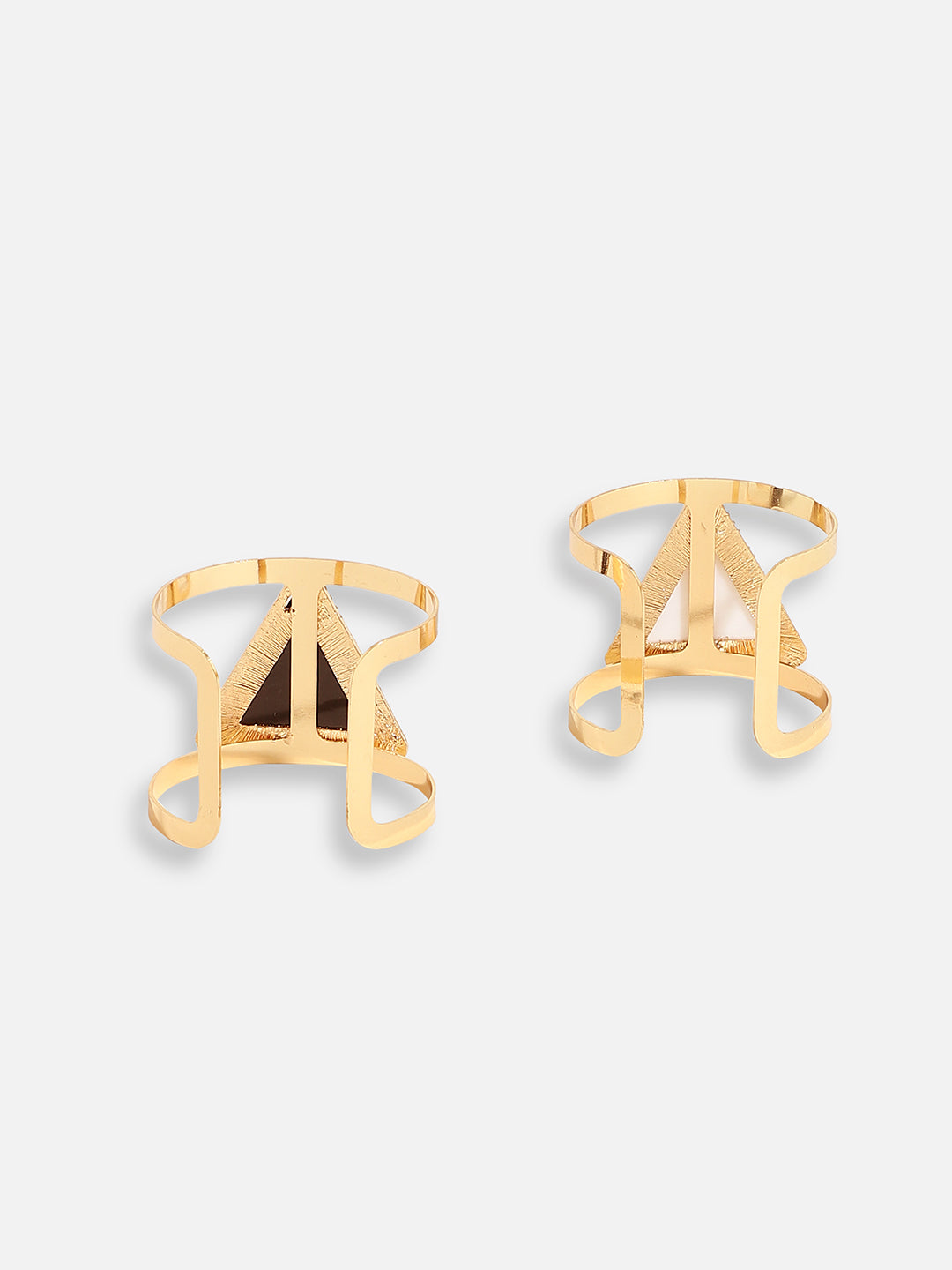Pack Of Gold-Plated Stone Bracelets 