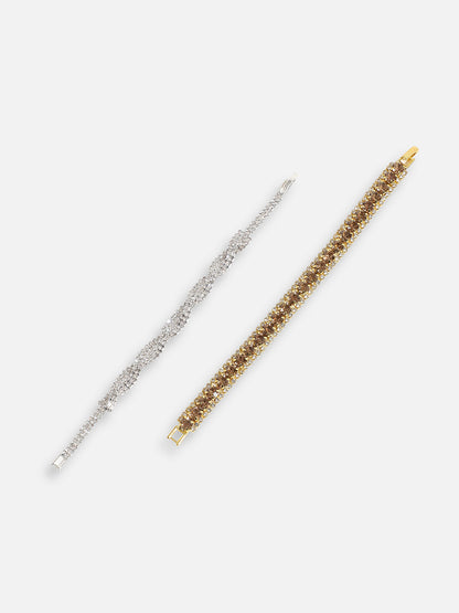 Pack Of Set Of 2 Statement Bracelets 