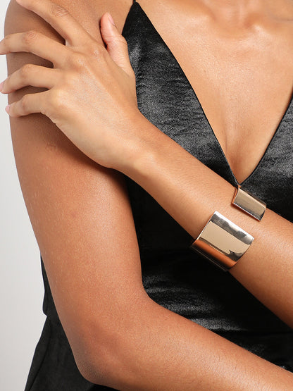 Pack Of Gold-Plated Contempory Bracelets