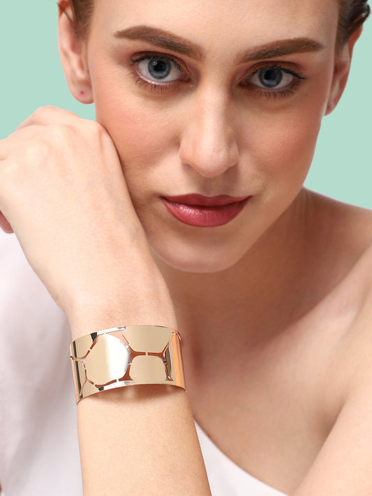 Pack Of Gold-Plated Contempory Bracelets