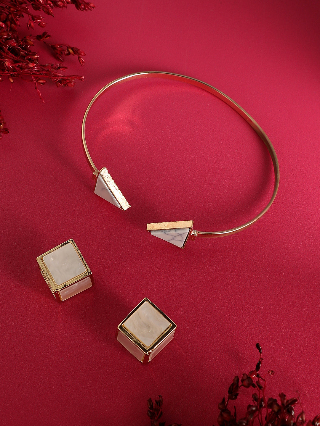 Pack Of Contemporary Earrings & Bracelet