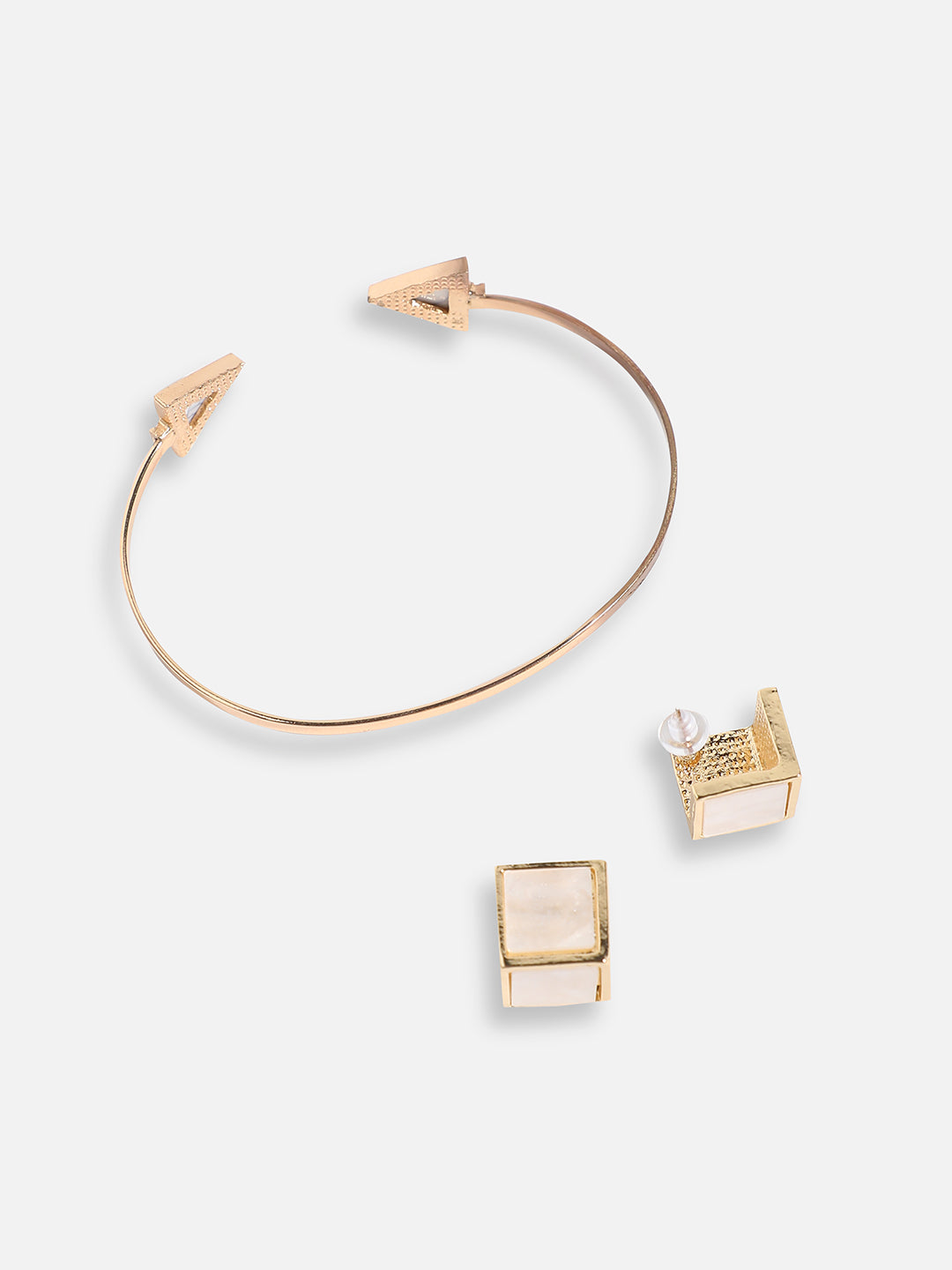 Pack Of Contemporary Earrings & Bracelet 