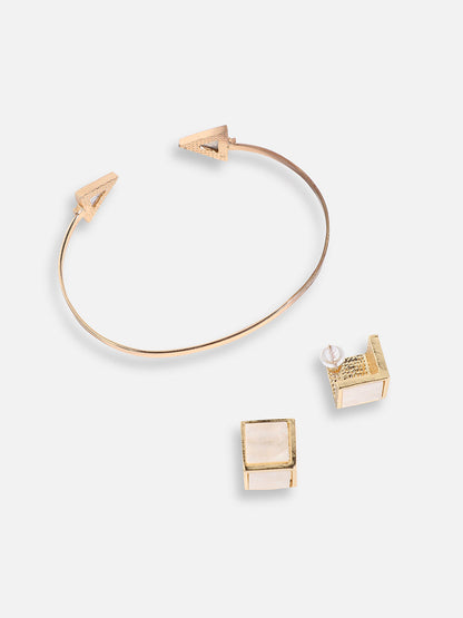 Pack Of Contemporary Earrings & Bracelet 