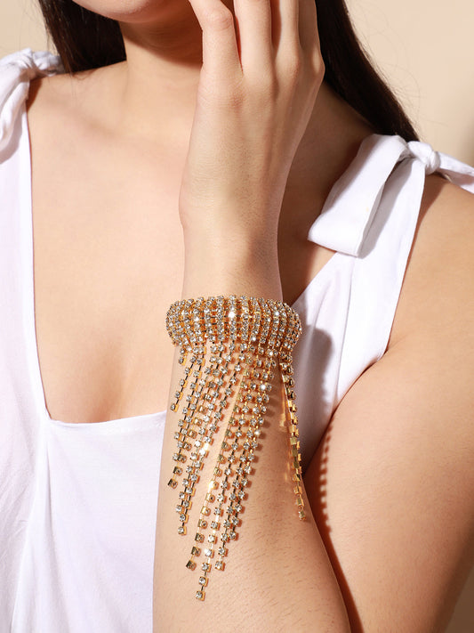 Pack Of Gold-Plated Necklace & Statement Bracelet