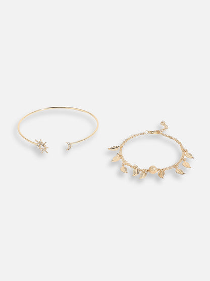 Pack Of Gold-Plated Anklet & Armlet 