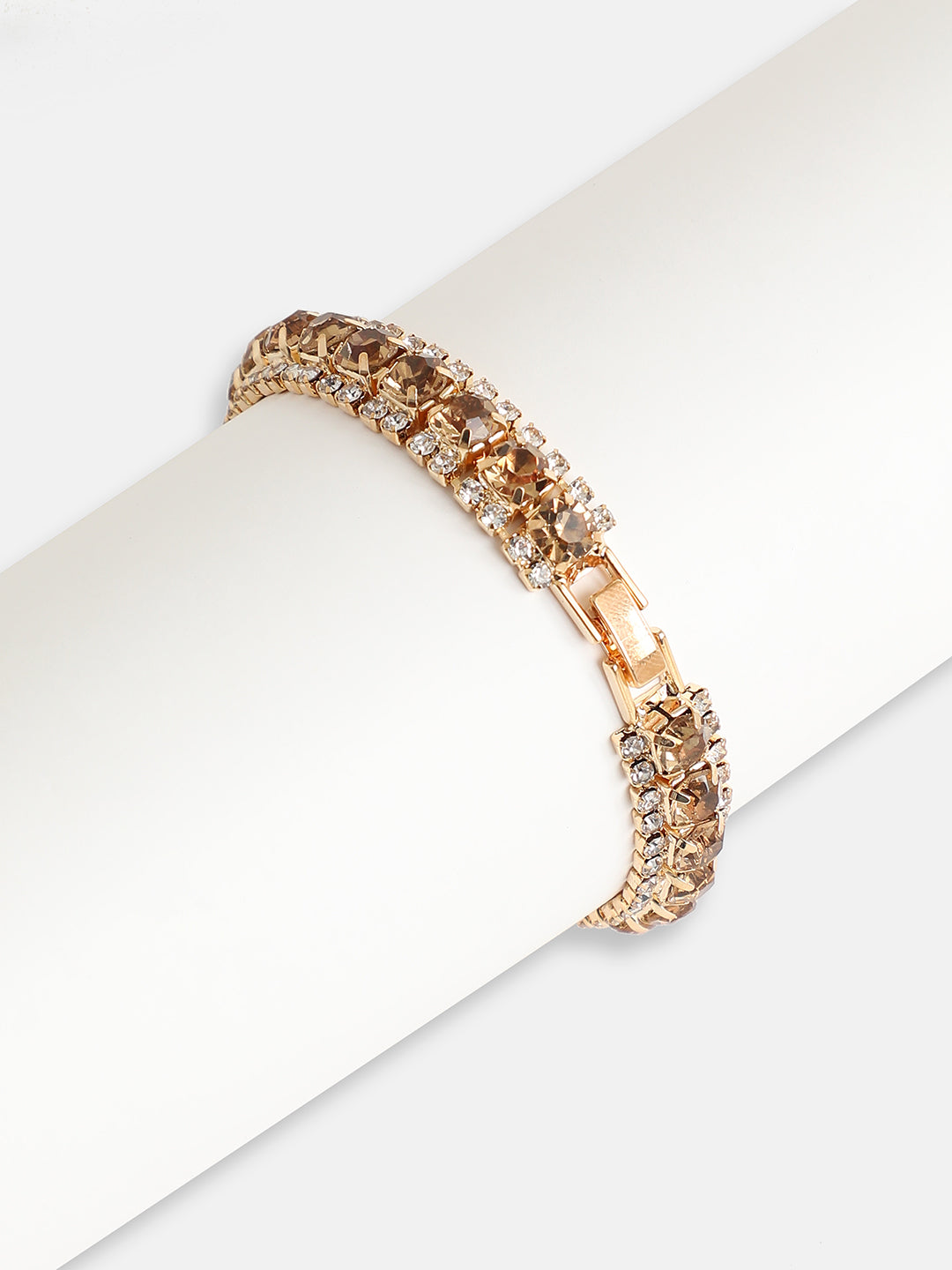 GOLD PLATED PARTY DESIGNER STONE STONE BRACELET FOR WOMEN
