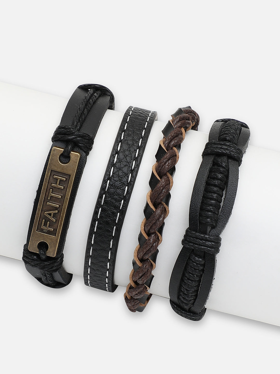 TRENDY CASUAL PU LEATHER DESIGNER BRACELET FOR WOMEN