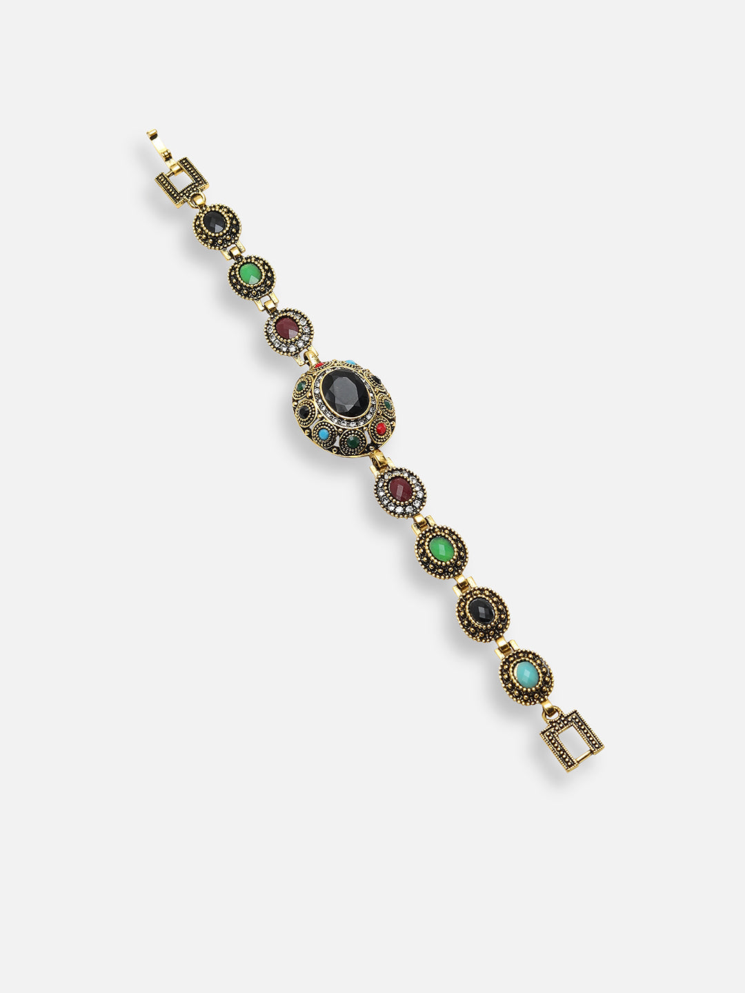 GOLD PLATED DESIGNER STONE BRACELET
