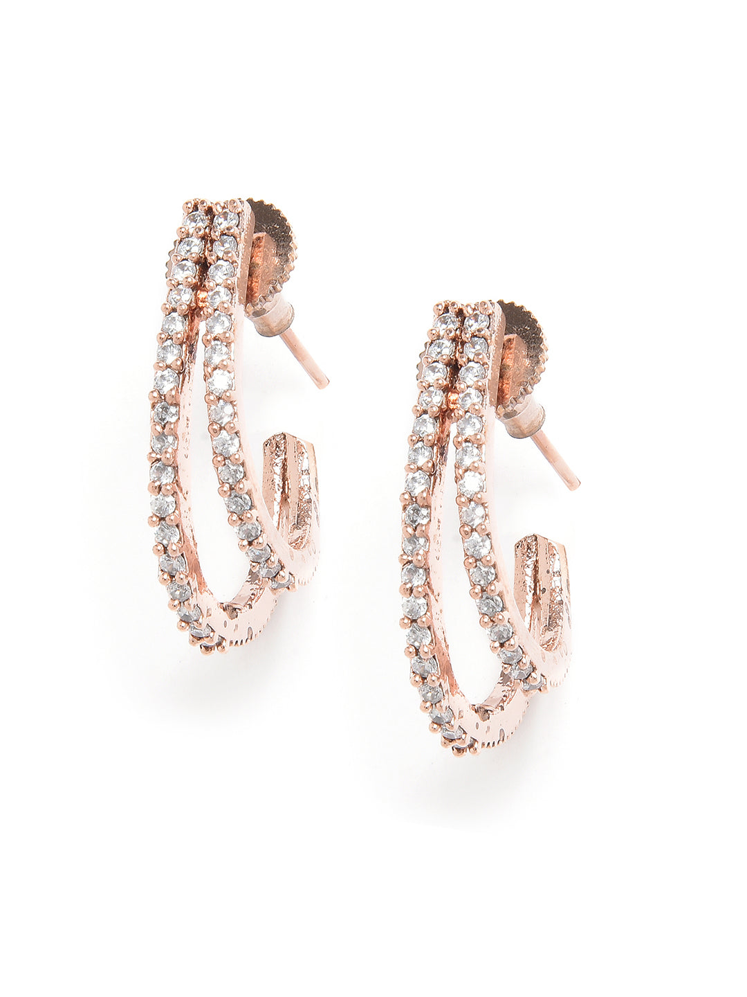 ROSE GOLD-PLATED STUDS