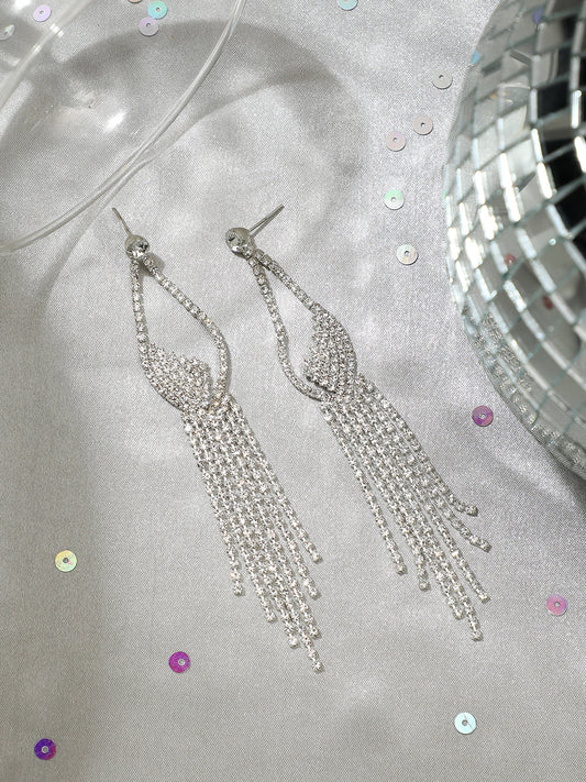 Gold Plated Designer Stone Party Drop Earring