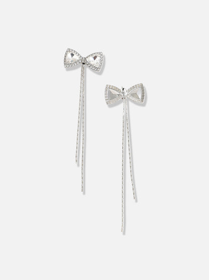 Silver Plated Designer Stone Casual Drop Earring