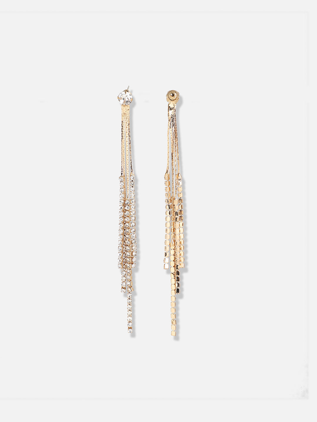 Silver Plated Designer Stone Party Drop Earring