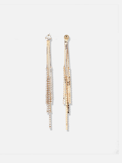 Silver Plated Designer Stone Party Drop Earring