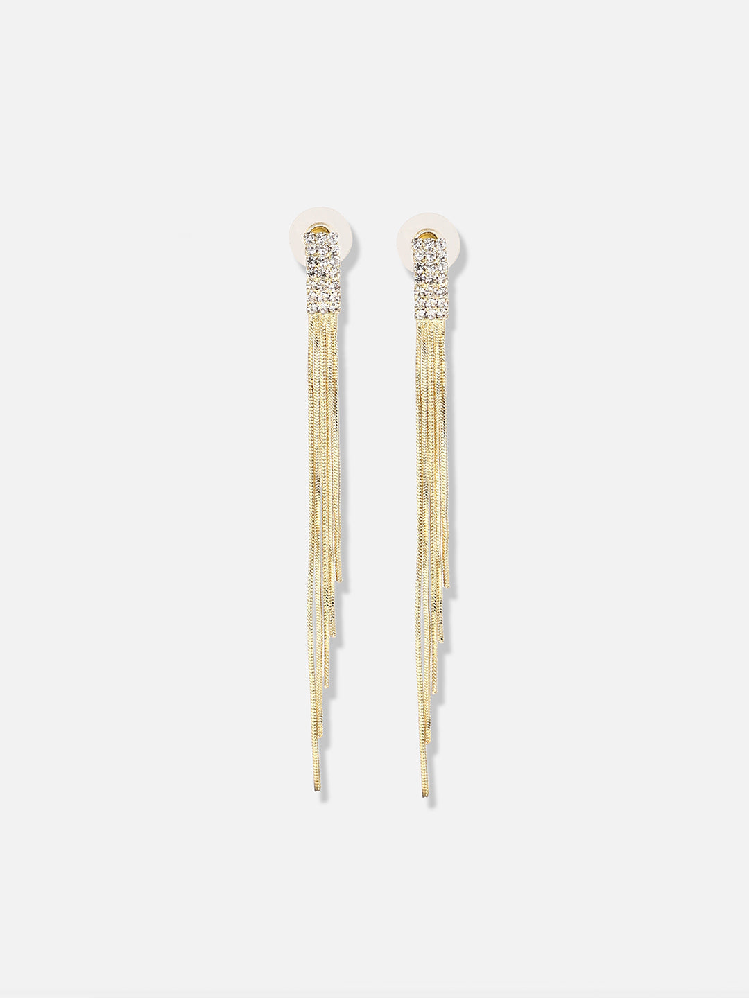 Gold Plated Designer Stone Party Drop Earring