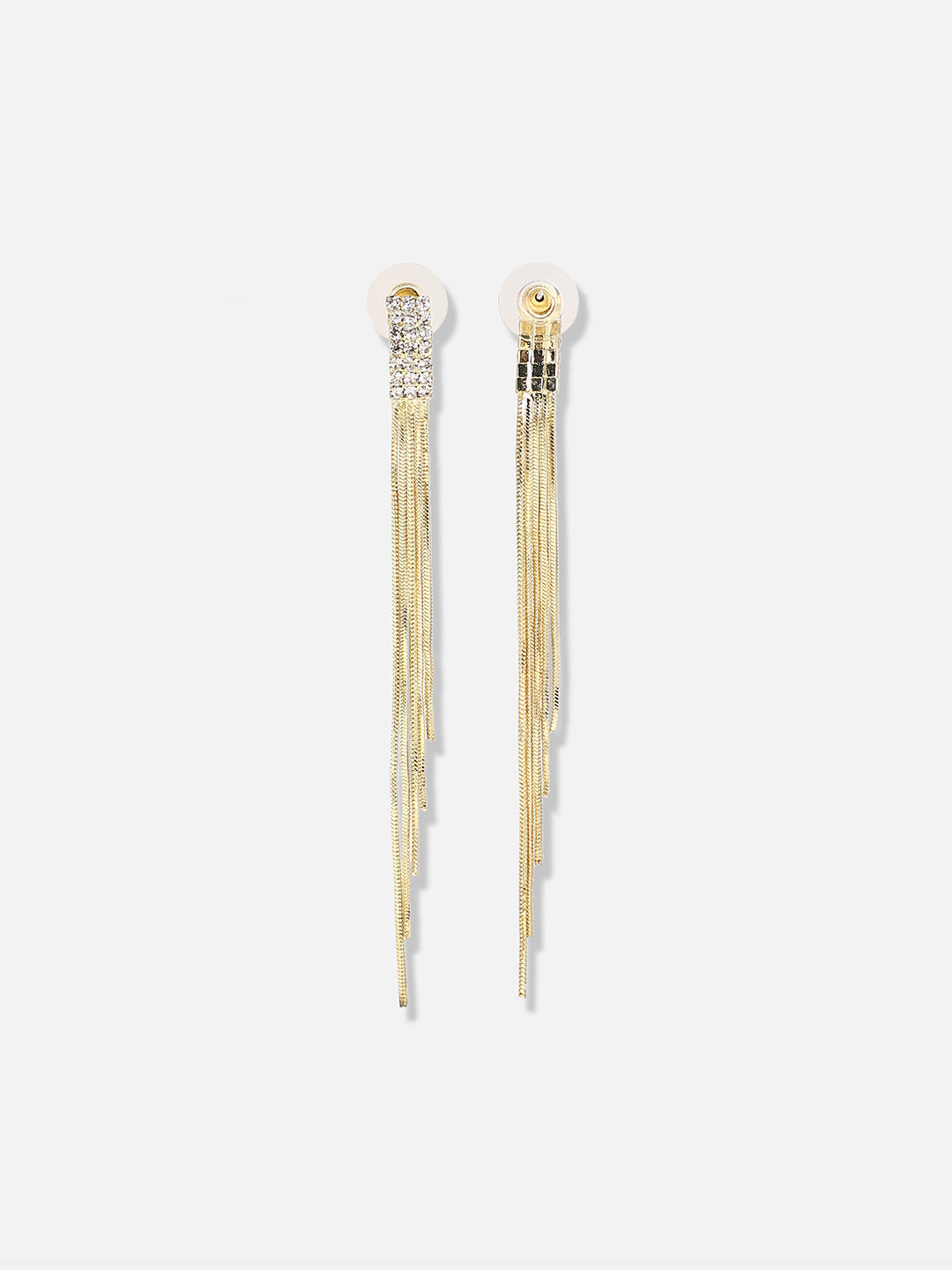 Gold Plated Designer Stone Party Drop Earring