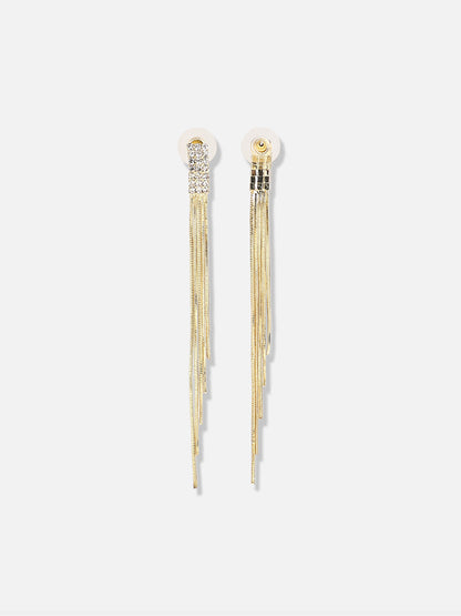 Gold Plated Designer Stone Party Drop Earring