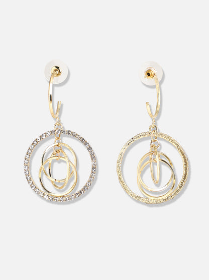 Gold Plated Designer Stone Party Drop Earring