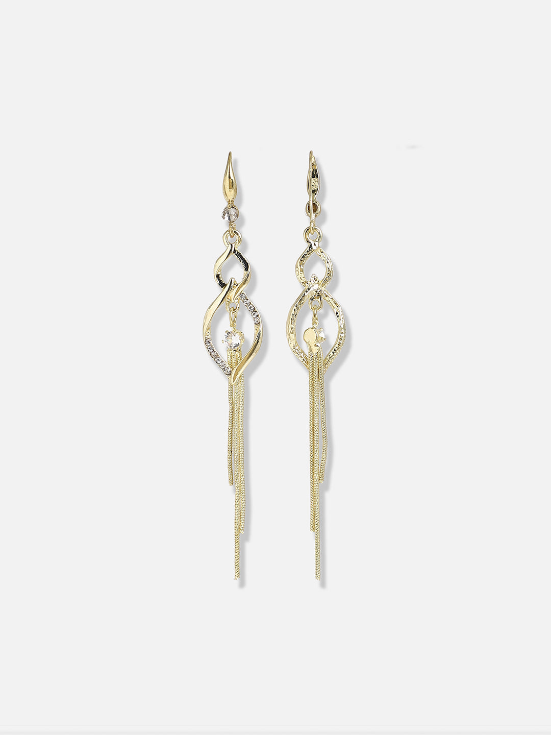 Silver Plated Designer Stone Party Drop Earring