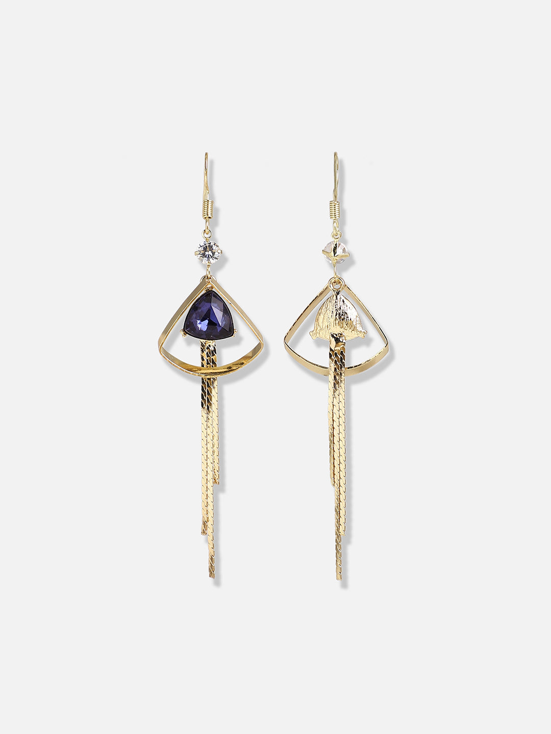 Gold Plated Designer Stone Party Drop Earring
