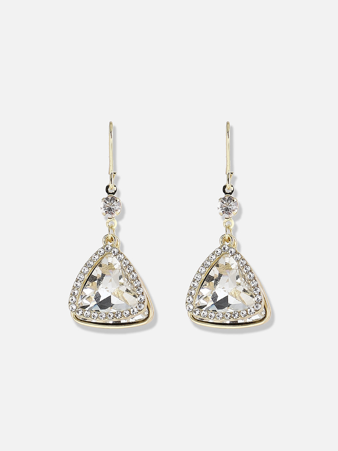 Gold Plated Designer Stone Party Drop Earring